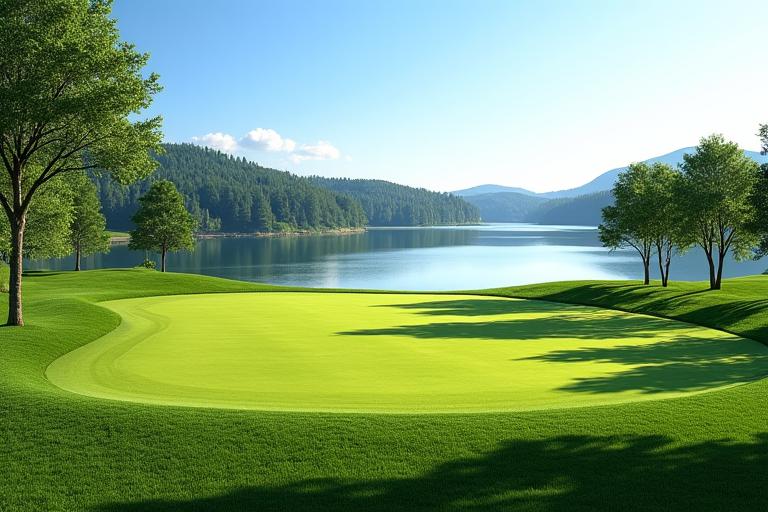 Fairway mit Seeblick