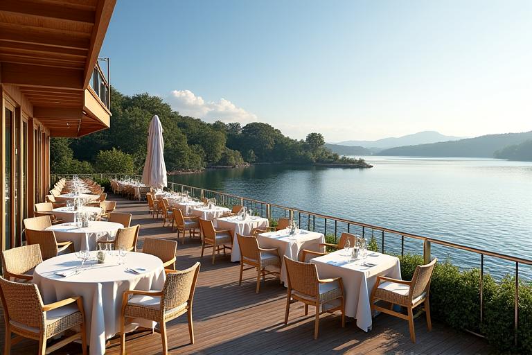 Restaurant Terrasse mit Seeblick